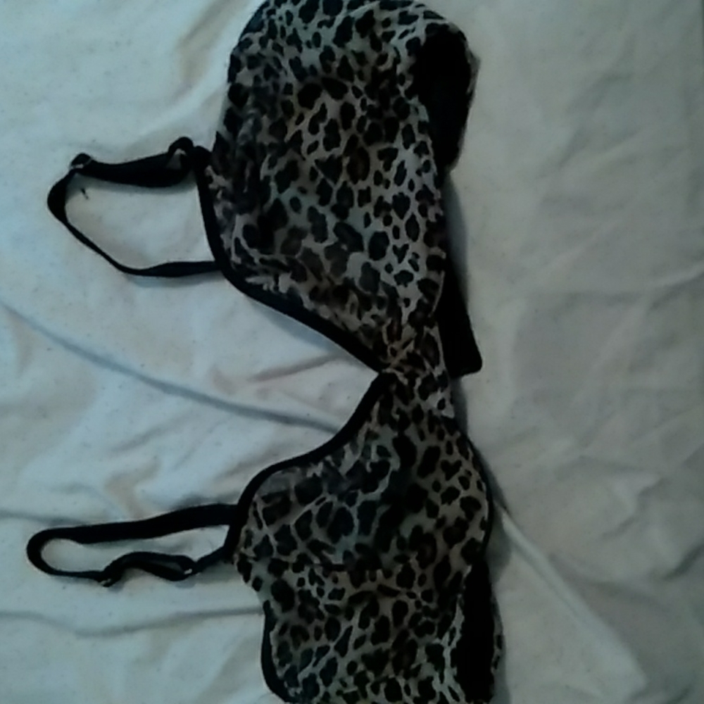 Cheetah print bra